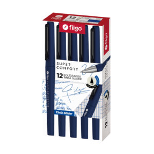 BOLIGRAFO FILGO GLIDER SUPER CONFORT 0.7 AZUL CAJA X 12
