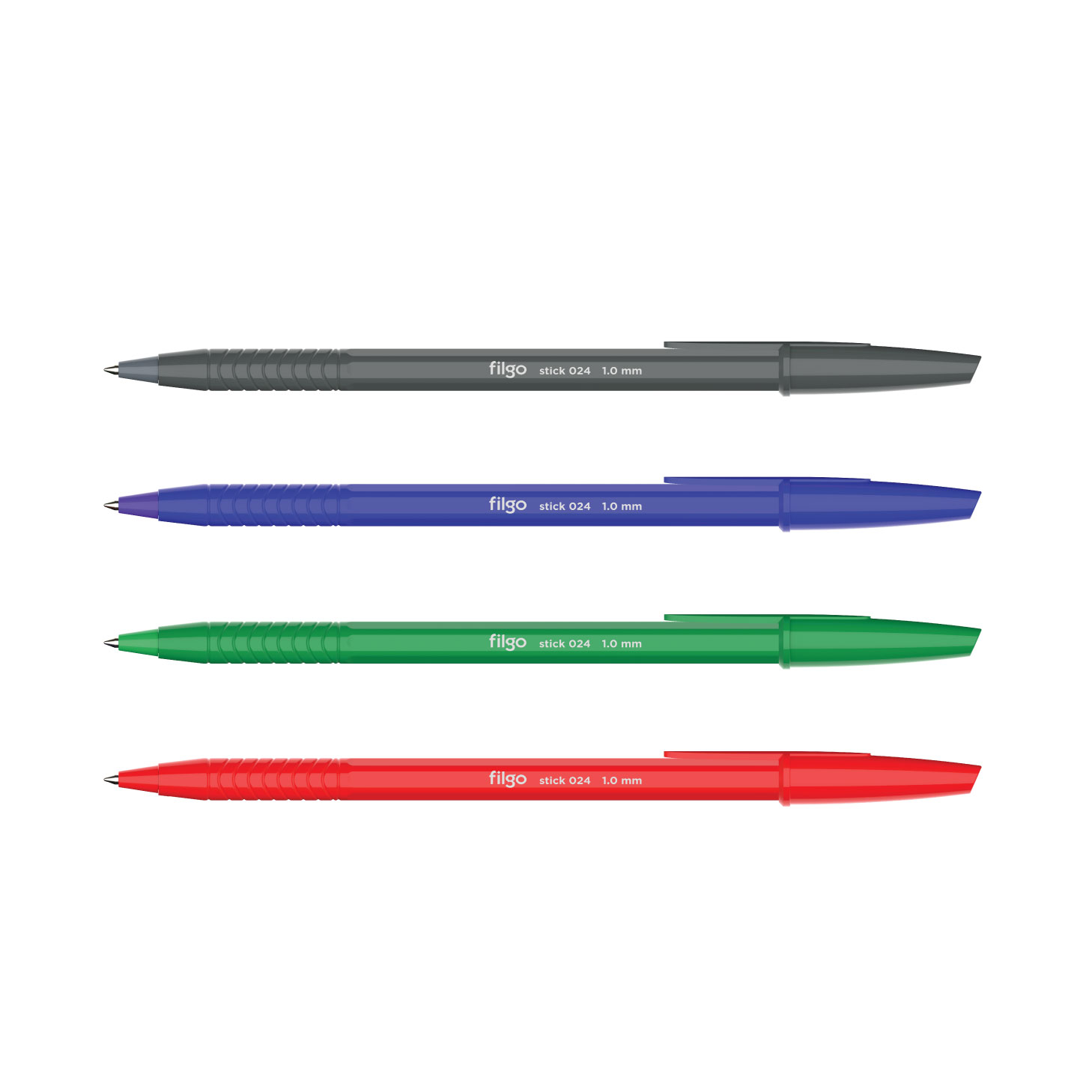 BOLIGRAFO FILGO STICK CLASICO 024 1.0 VERDE CAJA X 50