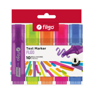 RESALTADOR FILGO TEXT MARKER FLUO ESTUCHE X 10
