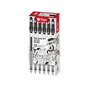 ROLLER FILGO GEL GEL POP RT NEGRO X 12