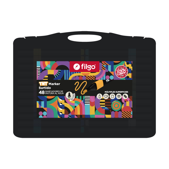 MARCADOR FILGO PINTURA AL AGUA TNT MARKER X 48 SURTIDO