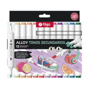 MARCADOR FILGO ARTISTICO DOB PTA ALLOY SECUNDARIOS X 12