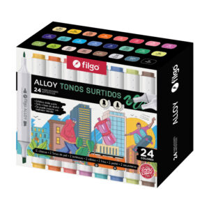 MARCADOR FILGO ARTISTICO DOB PTA ALLOY IMANTADO X 24 SURT