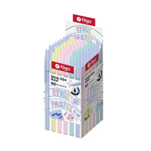 BOLIGRAFO FILGO STICK CLASICO 024 1.0 PASTEL CAJA X 50 TINTA