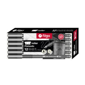 ROLLER FILGO TNT PINTURA AL AGUA X 12 UN PLATA