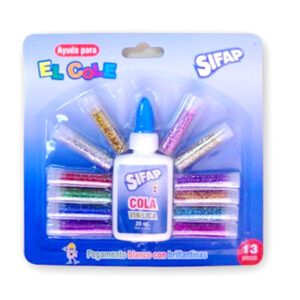 BRILLANTINA SIFAP GIBRE SET X 13 TUBOS + ADHESIVO