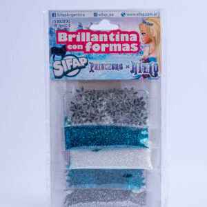 BRILLANTINA SIFAP C/ FORMAS PRINCESAS DE HIELO X 5 UN
