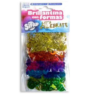 BRILLANTINA SIFAP C/ FORMAS LETS CELEBRATE X 5 UN