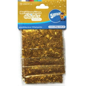 BRILLANTINA SIFAP STICKS DORADO X 5