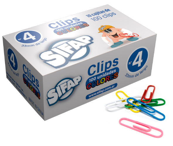 CLIPS SIFAP FORRADOS 4 X 100 UN