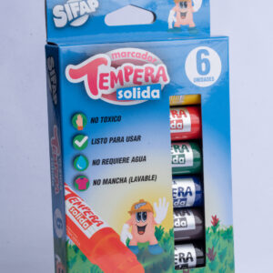 TEMPERA SIFAP SOLIDA CLASICA X 6 UN