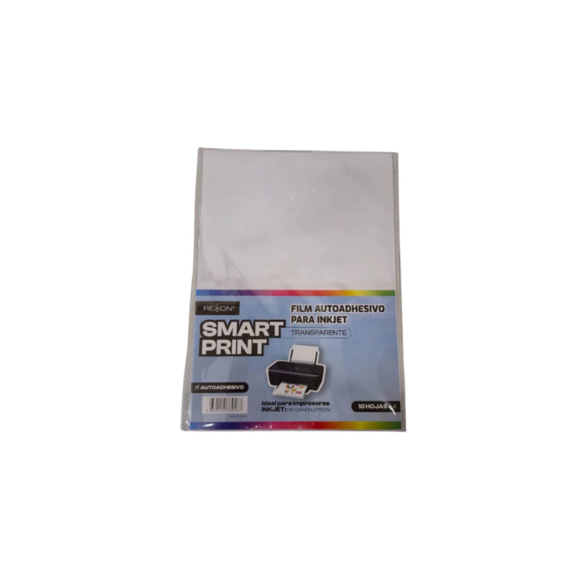 FILM ADHESIVO REXON TRANSPARENTE A4 X 10 UN