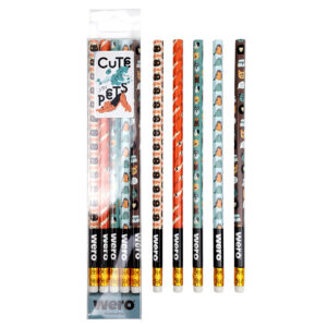 SET WERO LAPIZ C/ GOMA CUTE PETS BLISTER X 10