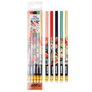 SET WERO LAPIZ C/ GOMA NEW GARDEN BLISTER X 10