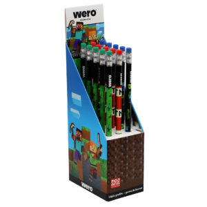 LAPIZ C/ GOMA WERO MINECRAFT X 15