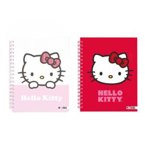 CUADERNO MOOVING 16X21 ESPIRAL T/D X 80 HJS HELLO KITTY