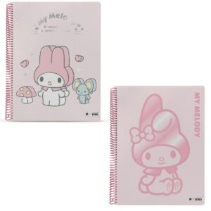 CUADERNO MOOVING UNIVERSITARIO RAYADO MY MELODY