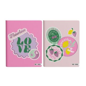 CUADERNO MOOVING 16X21 T/F COSIDO X 48 HJ PINK