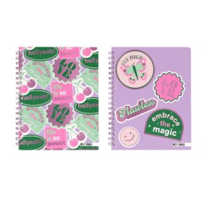CUADERNO MOOVING 16X21 ESPIRAL T/F X 80 HJ PINK