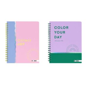 CUADERNO MOOVING 16X21 ESPIRAL T/D X 80 HJS PASTEL BLOCK