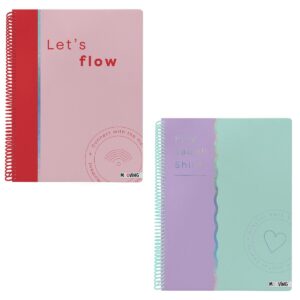 CUADERNO MOOVING UNIVERSITARIO RAYADO PASTEL BLOCK