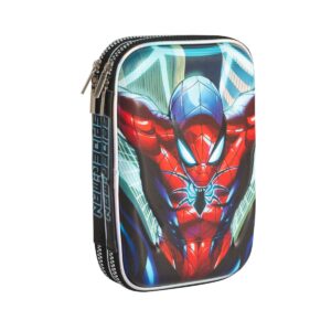 CARTUCHERA MOOVING DOBLE EVA SPIDERMAN