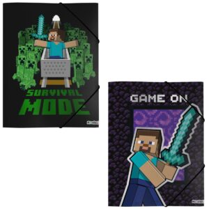 CARPETA MOOVING OFICIO 3 SOLAPAS MINECRAFT