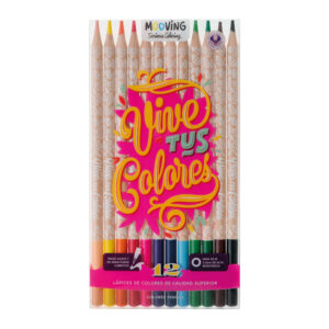 LAPICES COLORES MOOVING X 12 UN COLORING