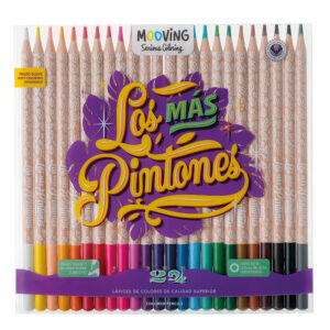 LAPICES COLORES MOOVING X 24 UN COLORING