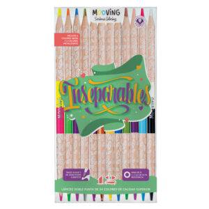 LAPICES MOOVING BICOLORES X 12 UN COLORING