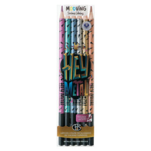 LAPICES MOOVING METALIZADOS X 6 UN COLORING