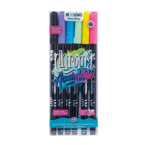 MARCADOR MOOVING LONG DOBLE PTA ACUARELAB X 6 UN COLORING