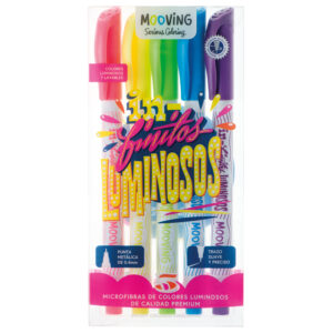 MICROFIBRA MOOVING LUMINOSAS X 5 UN COLORING