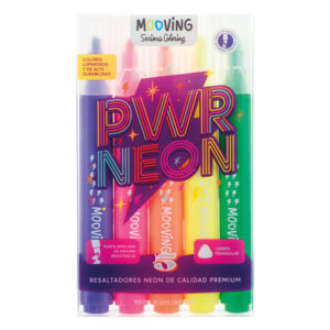 RESALTADOR MOOVING NEON X 5 UN COLORING