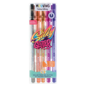 ROLLER MOOVING TINTA GEL GLITTER X 5 UN COLORING