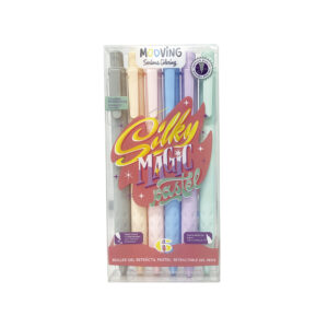 ROLLER MOOVING TINTA GEL RETRACTIL PASTEL X 6 UN COLORING