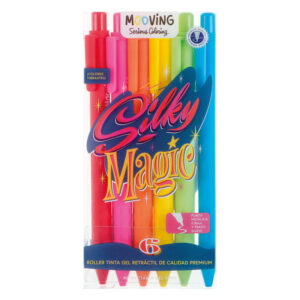 ROLLER MOOVING TINTA GEL RETRACTIL X 6 UN COLORING