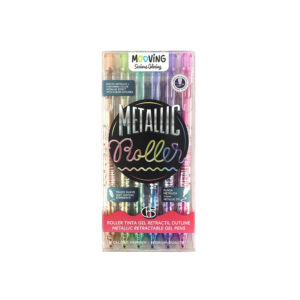 ROLLER MOOVING TINTA GEL RETRACTIL OUTLINER X 6 UN COLORING