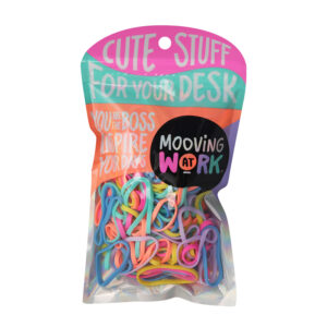 BANDAS ELASTICAS MOOVING MULTICOLOR DISPENSER 100GRS MANIA