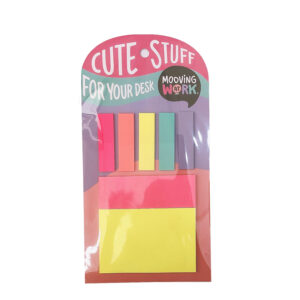 SET MOOVING NOTAS ADHESIVAS & BANDERITAS SEÑALADORAS MANIA