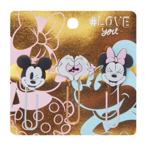 PAPER CLIPS MOOVING X 3 UN FUN MICKEY&MINNIE