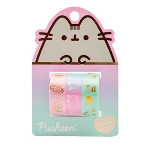 CINTA WASHI TAPE MOOVING 1.5CMX3M PUSHEEN BL X 3 UN