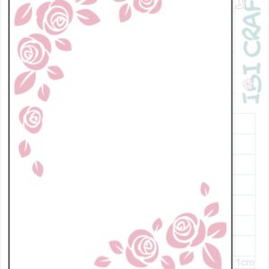 PLANTILLA IBICO 4.25" TEXTURADO 2D ROSAS