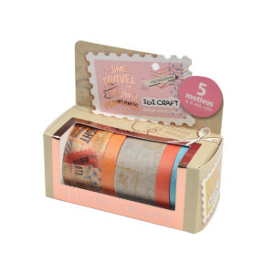 CINTA WASHI TAPE IBICO BOX X 5 ROLLOS DE 4 MTS TRAVEL