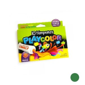 TEMPERA PLAYCOLOR X 10 POMOS VERDE OSCURO 8CC