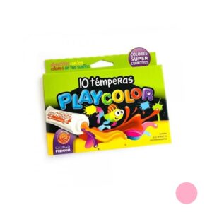 TEMPERA PLAYCOLOR X 10 POMOS ROSA 8CC