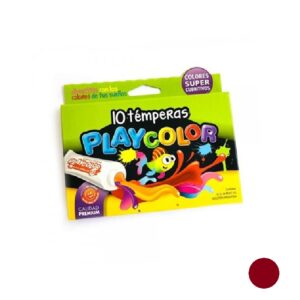 TEMPERA PLAYCOLOR X 10 POMOS MARRON 8CC