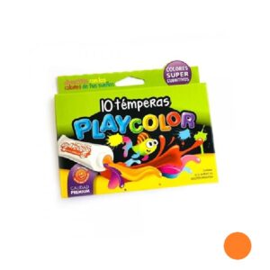 TEMPERA PLAYCOLOR X 10 POMOS NARANJA 8CC