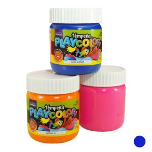 TEMPERA PLAYCOLOR EN POTE AZUL MEDIANO X 250 GR