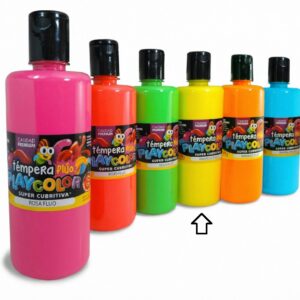 TEMPERA PLAYCOLOR FRASCO AMARILLO FLUO X 700GR
